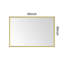 Miroir de salle de bain 84 x 48 po avec cadre en aluminium (miroir inclus seulement)-674136888