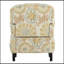 Fauteuil d'appoint avec pieds robustes