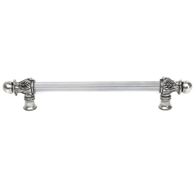 Acanthus 22 inches c.c. with 5/8 reeded center long pull Romanesque style in Chalice