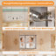 Armoire à pharmacie à DEL avec rangement avec rangement, l 24 po x H 30 po, fixation murale ou encastrée, panneau arrière en aluminium, gradateur et fonction antibuée