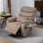 Lajuane Lay Flat Recliner in 74.8" Length, Dual Motor Power Lift Chair with Lumbar Pillow, Wireless Phone Charger & Cup Holder