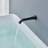 Lyon Matte Black Wall Mount Touchless Faucet Hands Free Restroom Solution for Traffic