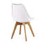 Carys Modern  Scandinavian Minimalist Dining Chairs with Faux Leather Cushions and Solid Wood Legs - Side Chair for Dining Room Kitchen Office-1654351944