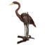 Standing Heron in Reeds Garden Statue