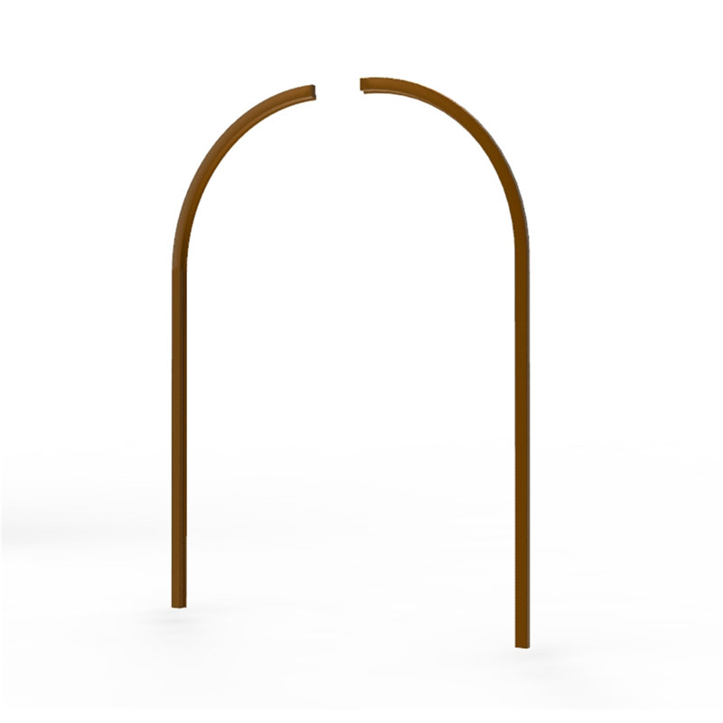 Fixturedisplays® pré-commande seulement porte d'entrée en bois à arche en porte à double porte 6811 x 97,8 x 0,75 "15911 - Garniture extérieure