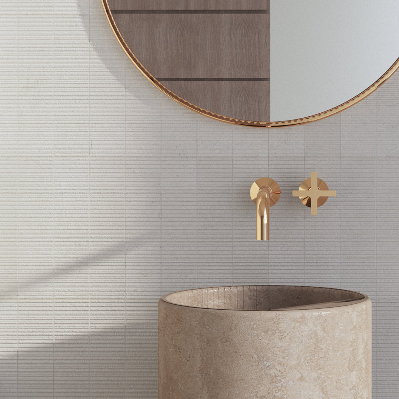 Globe 2.96 in. X 11.82 in. Matte Ceramic Subway Wall Tile, White