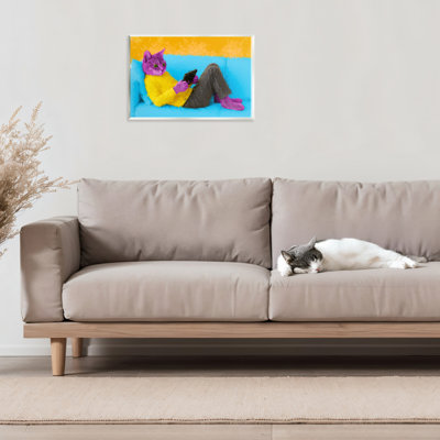 Plaque murale vibrante pour chat, design par Sean Parnell