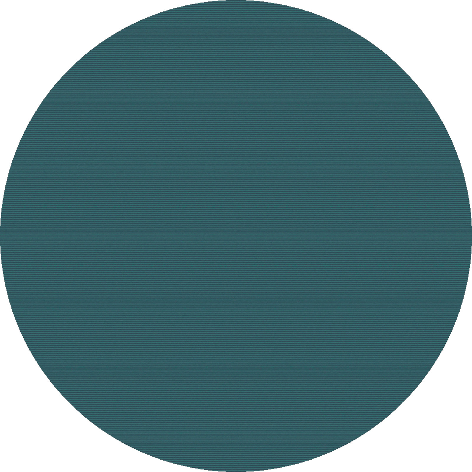 Girton Teal Hand-Woven Wool Rug, Round 6'