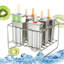 6 moules à popsicules en acier inoxydable