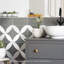 Twenties 8" x 4" Matte Ceramic Bullnose Tile Trim in Dark Gray