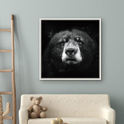 «Grizzly Bear», portrait d'animaux, photographie d'art moderne, rustique, dramatique, noir et blanc, reproduction d'art sur toile