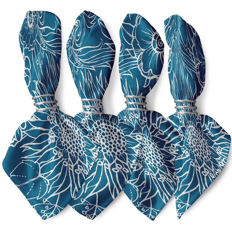 Ensemble de serviettes 4 pièces Marlow, Bleu