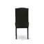 L'ensemble de 5 tables rondes comprend une table de cuisine en bois et 4 chaises rembourrées en similicuir de polyuréthane noir avec dossier haut - Finition noire-1899949891-1899949944-1909721137