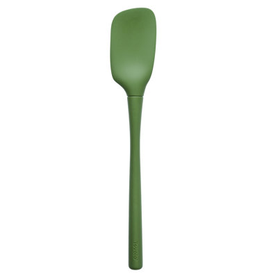 Tovolo Flex-Core All-Silicone Spoonula for Scooping, Stirring, and Serving, Pesto
