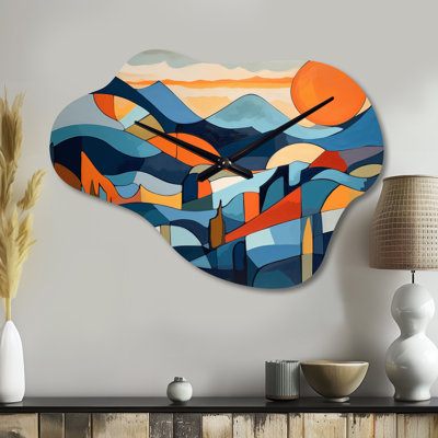Horloge murale Mid Century Perspectives II