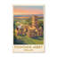Fountains Abbey, England - Romantic Travel Poster Of Yorkshire Ruins At Sunset. Giclee Print On Wrapped Canvas. Wall Art, Home Decor - Religious & Cultural Sites, England - Wrapped Canvas Print-1960522110