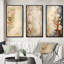 «Rustic Bouquet Blooming Wildflower Vintage», 3 pièces sur toile-272359340-272359338
