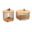 Ishaan Solid Wood Wheel End Table
