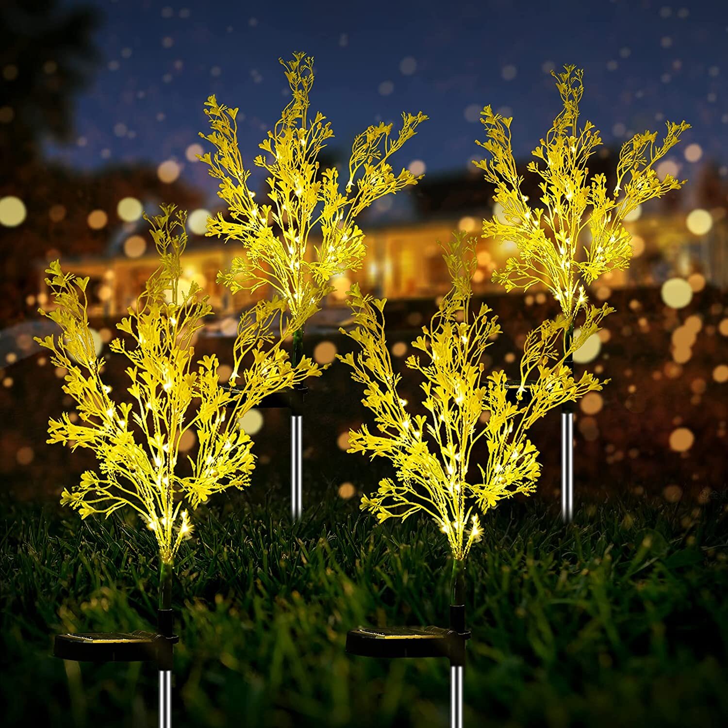 LED Solar Flower Light Waterproof Garden Landscape Lamp Outdoor