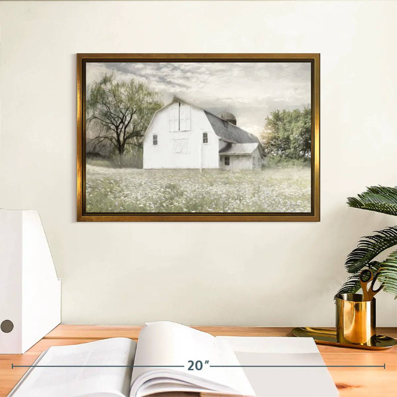 Brownsville Sunrise, Cadre flottant doré, 13 po x 9 po