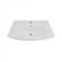 The Renovators Supply Inc. 20'' White Porcelain Rectangular Bathroom Sink with Overflow