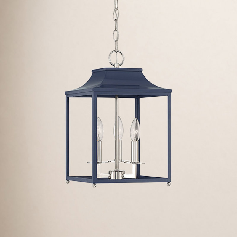Douro 4 - Light Dimmable Lantern Chandelier, Navy Blue, 5