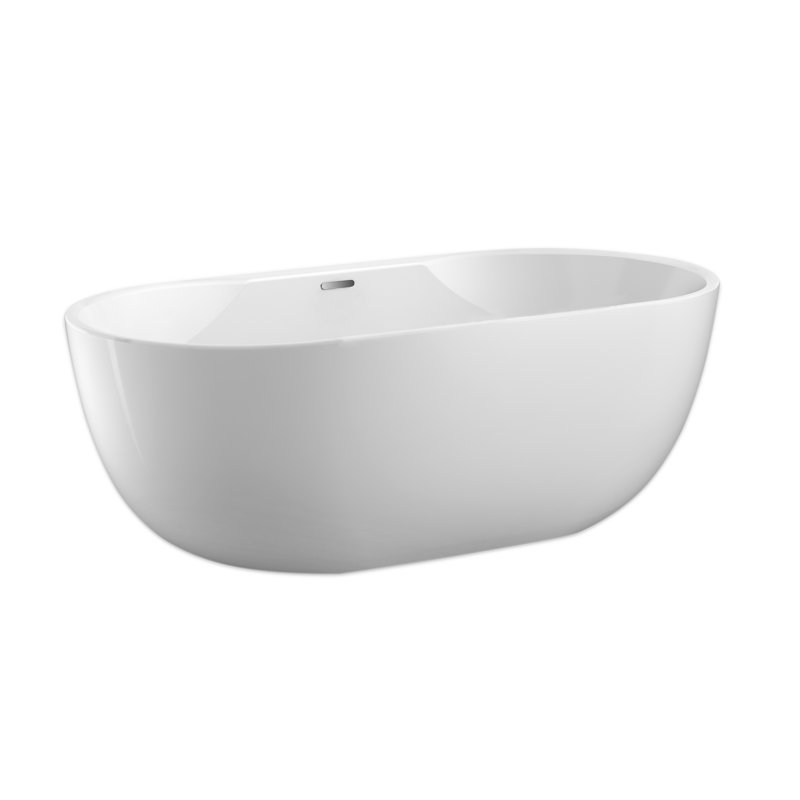 65'' x 29'' Freestanding Soaking Acrylic Bathtub