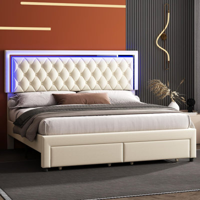 Chantaya Upholstered Platform Storage Bed