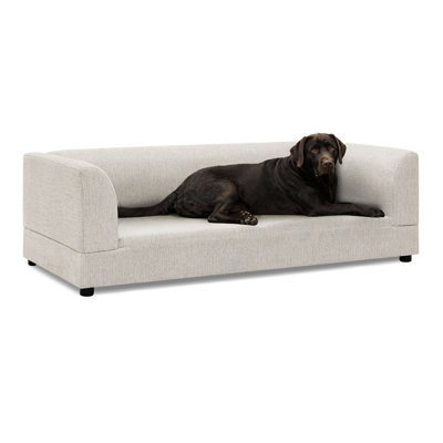 Oversized Comfortable Dog For Medium And Big Dogs - Modern Rectangular Beige , Included, 56.5"*26"*17", Stable Short Legs Large Dog's Reclining Design, Relaxation, Leg