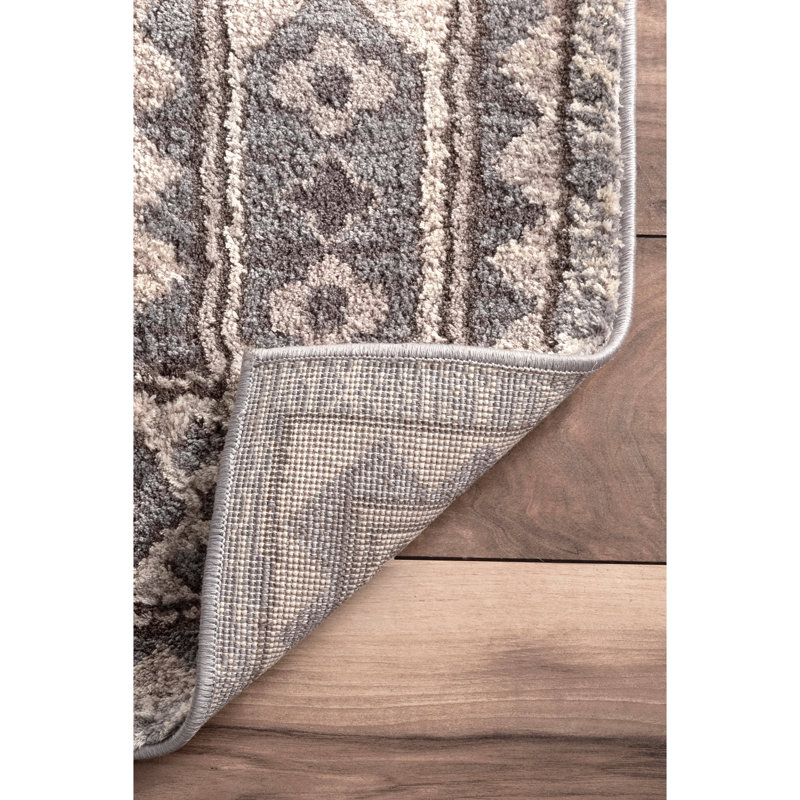 Tapis gris chaleureux Gatlin, Rectangle 5 pi x 8 pi