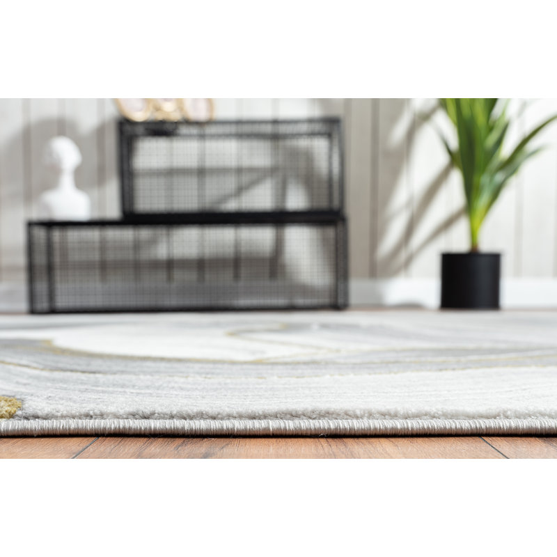 Micadeau Abstract Indoor Rug, Rectangle 4' x 6'