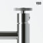 Lavabo de salle de bain vasque rectangulaire en béton avec robinet H 12 po Coca L 19 po x l 15 po x H 5 po Coca