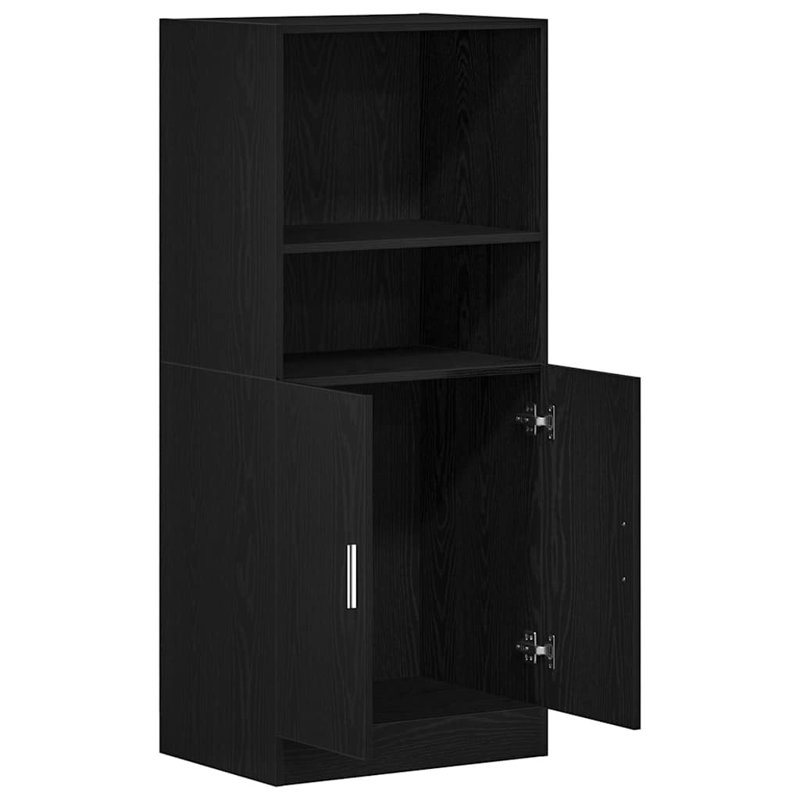 Vidaxl Kitchen Cabinet Artisan Engineered Wood Medium, Black