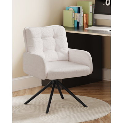 Upholstered Chenille Swivel Accent Chair