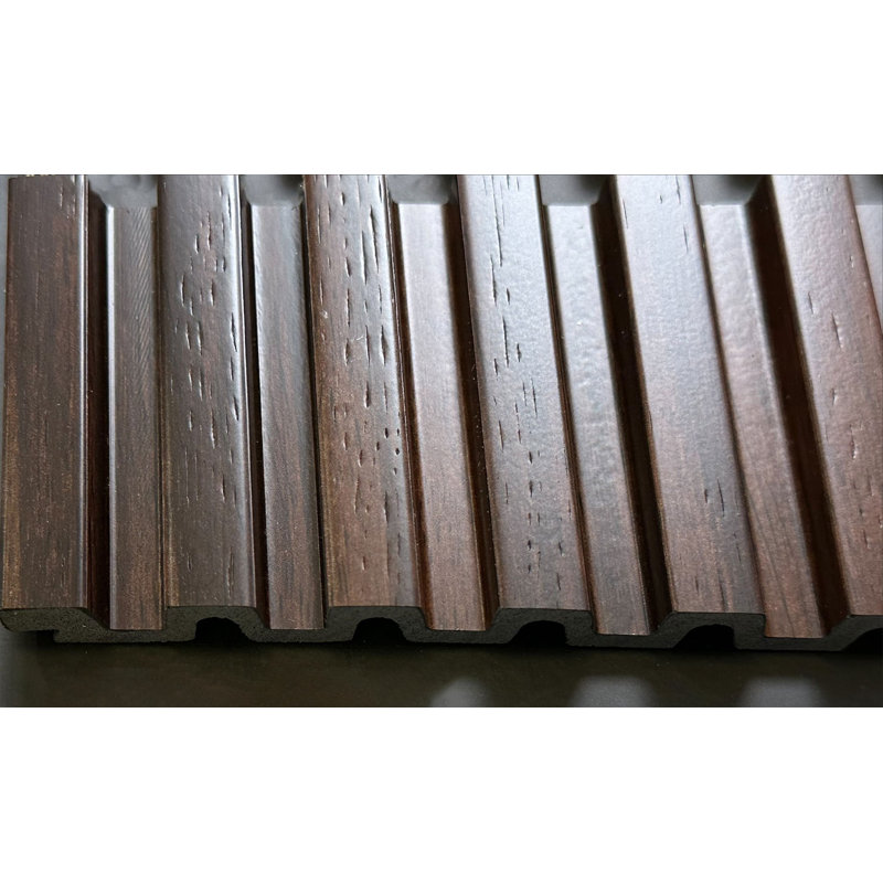 Panneaux de lattes moyennes en bois de polystyrène de L 112 po x l 9,5 po x P 0,5 po, Winé