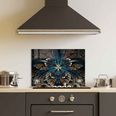 Elegant Decorative Tempered Glass Painting, 19.7 x 27.6 Inches | 100% Tempered Glass, Thickness: 0.16 Inches | Perfect for Home Decor, Living Room, and Office | Stunning Art Piece with Modern Aesthetic
