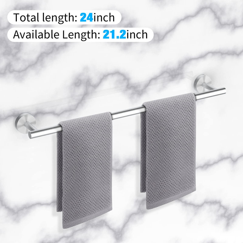 Towel Rack, Brushed Nickel