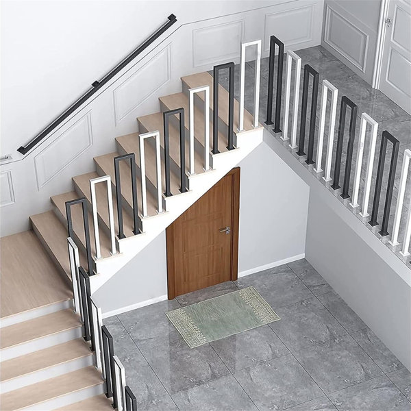U Stairs Railing Maker Network 95cm H x 20cm W x 6cm D U-Shaped Staircase Railing ...