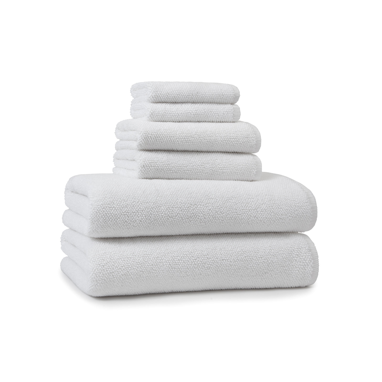 Rust Turkish Cotton Hand Towel, White