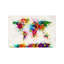 World Map Paint Drops III by Michael Tompsett - Painting on Canvas-56675564-42158369