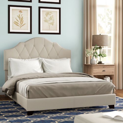 Winston Porter Carlotte Upholstered Standard Bed & Reviews | Wayfair