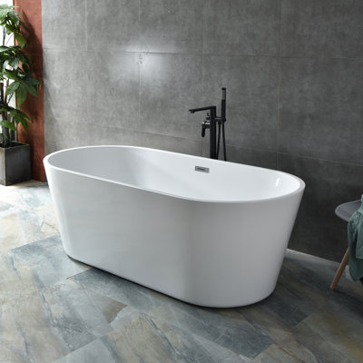 59'' x 31.5'' Soaking Acrylic Bathtub