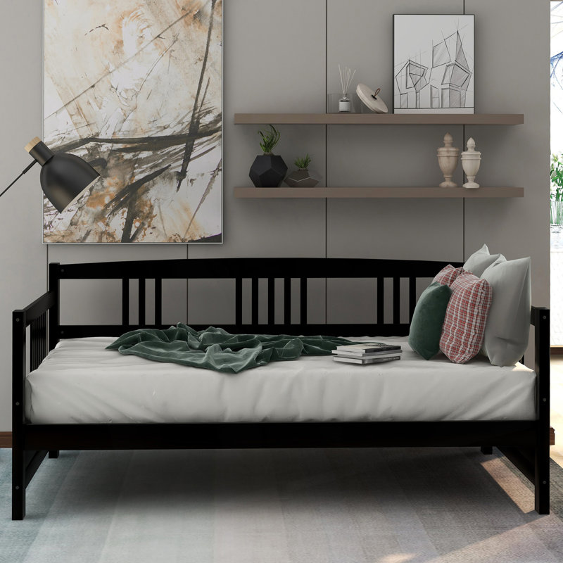 Modern Design Daybed, Multifunctional Twin Size Daybed, Espresso