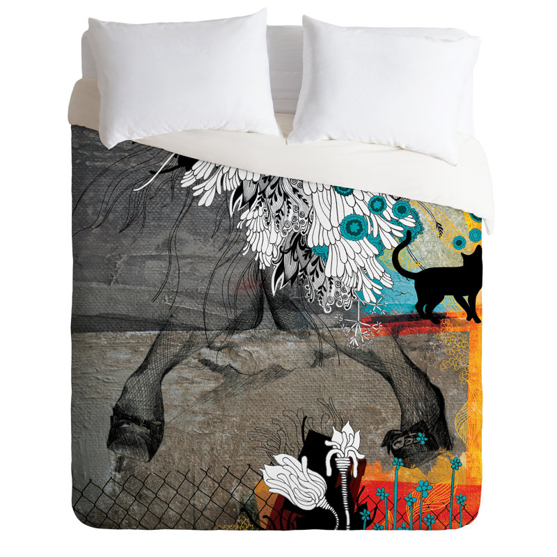 Housse de couette Stay A Time, Housse de couette simple + 1 taie décorative stan