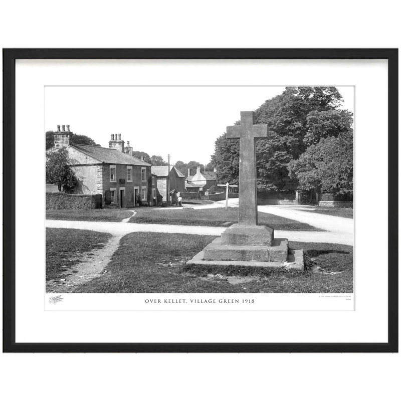 Over Kellet, Village Green 1918 - Single Picture Frame Print, 60cm H x 80cm W x 2.3cm D
