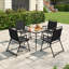 Ensemble de 2 chaises de patio pliables en tissu Andale