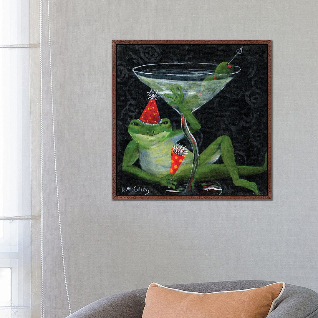 Toadally Under Glass von Debbie McCulley - Gallery-Wrapped Canvas Giclée on Canvas