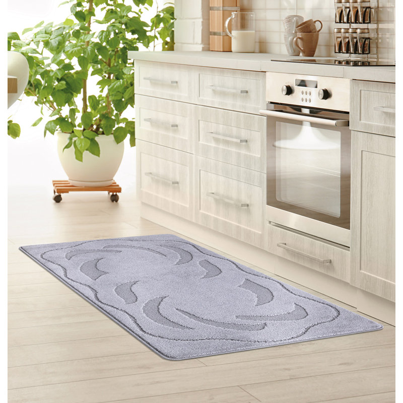 Aramie Non-Slip Indoor Doormat, Dark Grey, 60cm x 110cm
