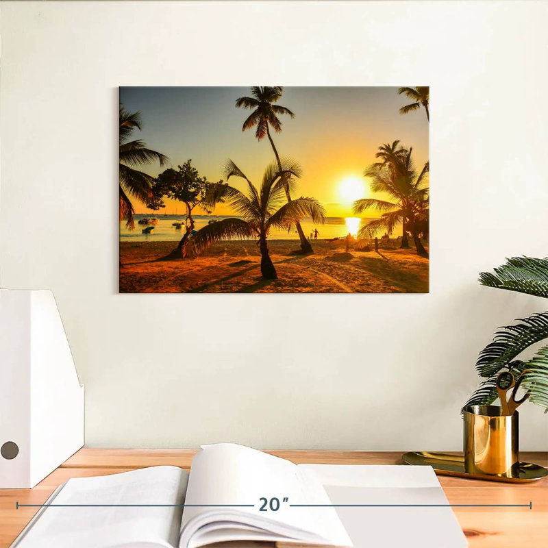 Gillard dominicain Gillard coucher de soleil, H 8 po x l 12 po