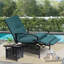 Chaise de patio inclinable avec coussins-896599298